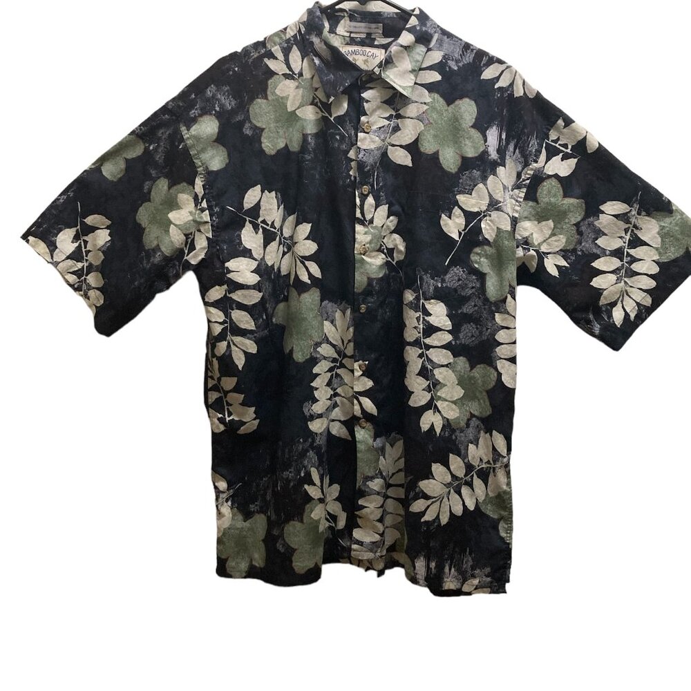 Bamboo Cay men's shirt short sleeve button up size XL multicolor